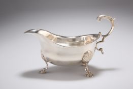 A GEORGE V SILVER SAUCE BOAT, IN GEORGE III STYLE, by P G Dodd & Son, London 1932