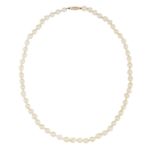 A CULTURED PEARL NECKLACE