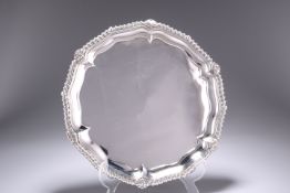 AN EARLY VICTORIAN SILVER SALVER