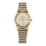 A GENTLEMAN'S GOLD CAPPED OMEGA CONSTELLATION WATCH