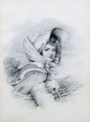 ENGLISH SCHOOL, GIRL IN A BONNET