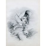 ENGLISH SCHOOL, GIRL IN A BONNET