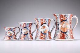 A GRADUATED SET OF FOUR JAPANESE IMARI JUGS