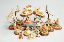 A GROUP OF TWENTY-TWO BORDER FINE ARTS MODELS