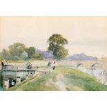 MAX LUDBY (1858-1943), CHERTSEY LOCK,