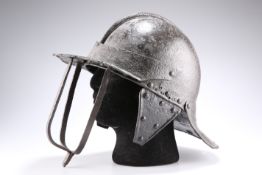 AN ENGLISH CIVIL WAR THREE-BAR LOBSTER POT CAVALRY HELMET, CIRCA 1640