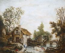 CIRCLE OF WILLIAM COLLINS (1788-1847), WATERMILL