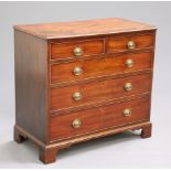 A GEORGE III MAHOGANY CHEST OF DRAWERS