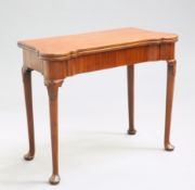 A GEORGE III MAHOGANY GAMING TABLE