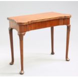 A GEORGE III MAHOGANY GAMING TABLE