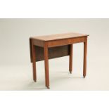 A GEORGE III MAHOGANY SINGLE DROP-LEAF TABLE