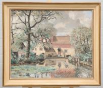 BENJAMIN GIBBON (B. 1914), WATERMILL AND KEEPERS COTTAGE