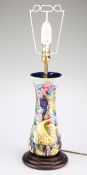 A MOORCROFT TABLE LAMP IN THE MARTINIQUE PATTERN, BY JEANNE MCDOUGALL