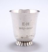 AN ELIZABETH II SILVER TOT CUP, by Wakely & Wheeler, London 1956