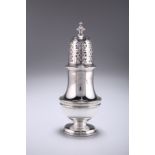 A GEORGE II SILVER CASTER