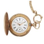 A GOLD FILLED DRESS POCKET WATCH