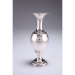 A CONTINENTAL SILVER VASE