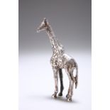 A CONTEMPORARY SILVER MODEL OF A GIRAFFE, by Patrick Mavros