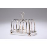 AN EDWARDIAN SILVER TOAST RACK