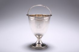 A VICTORIAN SILVER SWING-HANDLED BASKET