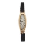 A 14CT GOLD ART DECO LADY'S WATCH