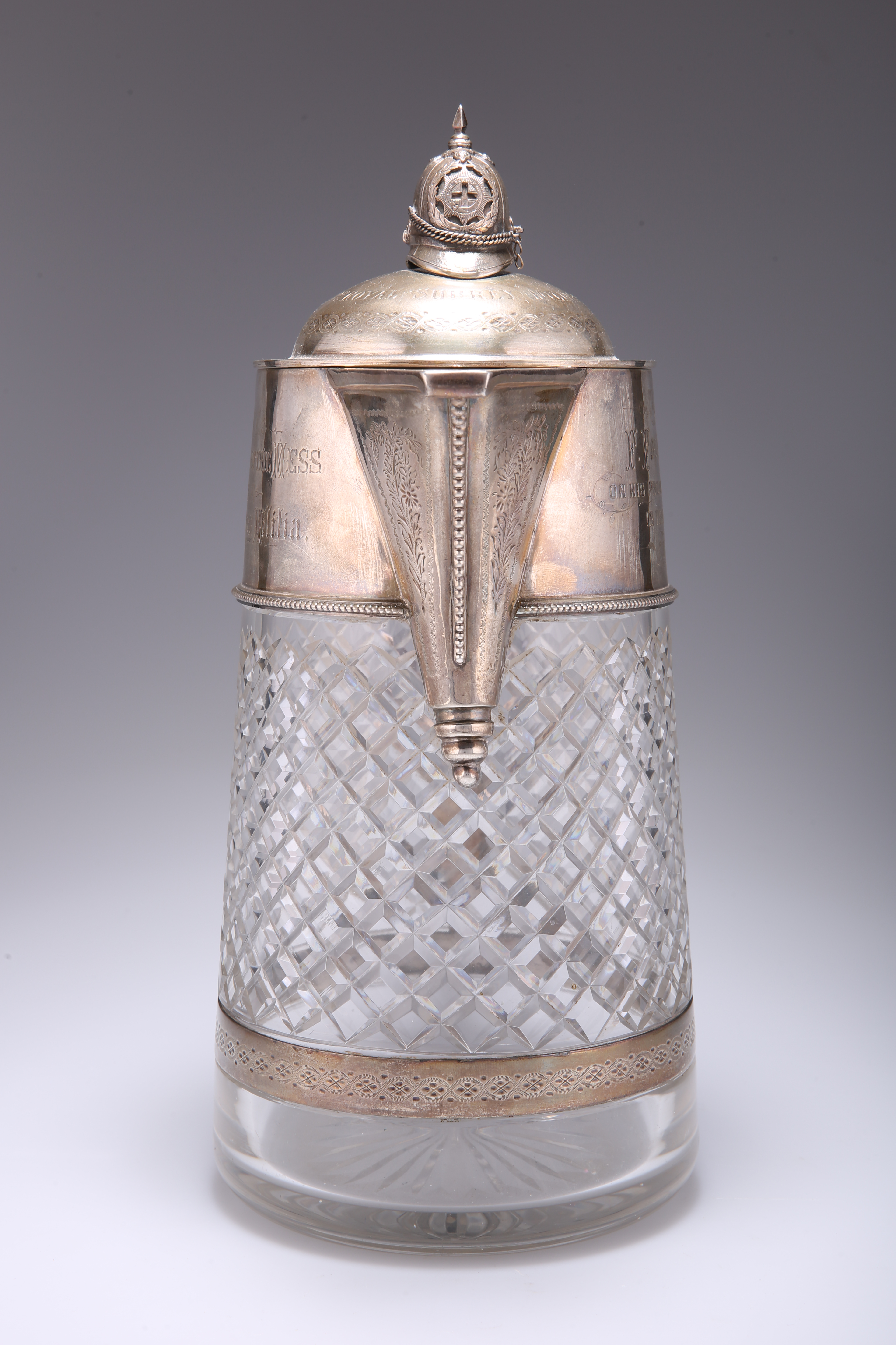 A LARGE VICTORIAN SILVER-MOUNTED LEMONADE JUG - Image 3 of 4