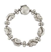 A GEORG JENSEN BRACLET, no.96, MOONLIGHT GRAPES,