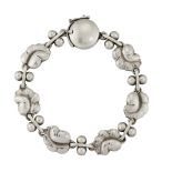 A GEORG JENSEN BRACLET, no.96, MOONLIGHT GRAPES,