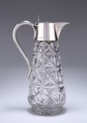 A GEORGE V SILVER-MOUNTED CLARET JUG