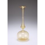 A LAUSCHA GLASS VASE, MID-20TH CENTURY, with bulbous body and baluster neck. 19.1cm high Provenance: