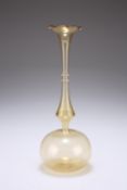 A LAUSCHA GLASS VASE, MID-20TH CENTURY, with bulbous body and baluster neck. 19.1cm high Provenance: