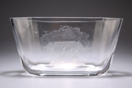 EDWARD HALD FOR ORREFORS - A SWEDISH GLASS VASE
