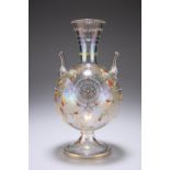 A LARGE MOSER ART NOUVEAU GLASS VASE