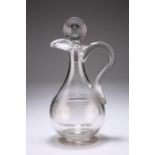 A GEORGE III GLASS CLARET JUG