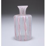 A SMALL MURANO GLASS BOTTLE VASE