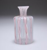 A SMALL MURANO GLASS BOTTLE VASE