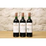 3 BOTTLES CHATEAU GRAND PONTET GRAND CRU CLASSE ST EMILION 1996 (all i/n) some cellar damage on