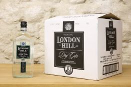 12 BOTTLES LONDON HILL GIN IN ORIGINAL CARTON