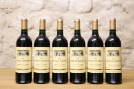 6 BOTTLES CHATEAU HORTVIE CRU BOURGEOIS ST JULIEN 2003 PART OF THE RESIDUAL CONTENTS OF A VERY