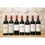 7 BOTTLES MIXED LOT MATURE CRU BOURGEOIS EXCEPTIONEL, CRUS BOURGEOIS, GRAND CRU CLASSE MARGAUX AND