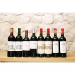 8 BOTTLES MIXED LOT FINE RIGHT BANK CLARET COMPRISING :-
