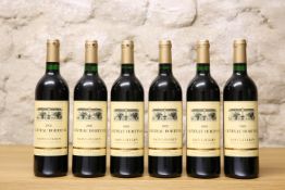 6 BOTTLES CHATEAU HORTVIE CRU BOURGEOIS ST JULIEN 2002 PART OF THE RESIDUAL CONTENTS OF A VERY