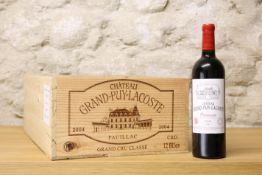 6 BOTTLES CHATEAU GRAND PUY LACOSTE GRAND CRU CLASSE PAUILLAC 2004 (IN OWC)                PART OF