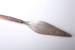 TRIBAL: A SPEAR, probably Zulu. 126.5cm
