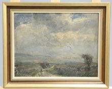 HERBERT F. ROYLE (BRITISH, 1870-1958), THRESHFIELD MOOR, signed lower right, oil on canvas,