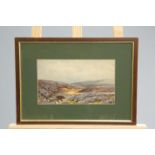 P*** BOWING, MOORLAND LANDSCAPES, each signed lower left, watercolours, framed. 17cm by 29.5cm