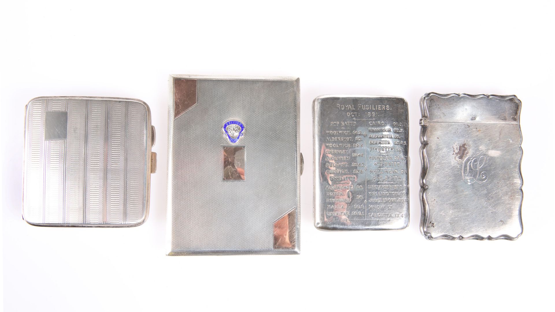 ~ A LATE VICTORIAN SILVER CARD CASE, by James Dixon & Sons Ltd, Sheffield 1898, shaped rectangular