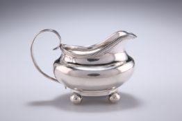 A GEORGE IV PROVINCIAL SILVER CREAM JUG, by James Barber, George Cattle II & William North, York