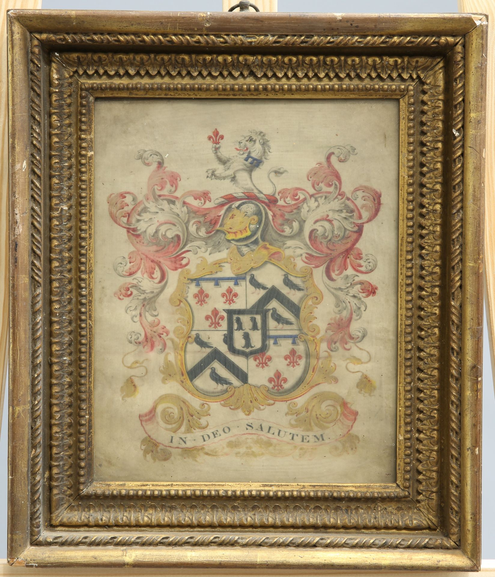 ~ A WATERCOLOUR OF THE ARMS OF JOHN EDWARDS (1745-1819) OF WHITHILL, LATER TO BE KNOWN AS NORTHOWRAM