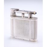 ALFRED DUNHILL AN ART DECO SILVER-PLATED FAUX CIGARETTE LIGHTER MINAUDIERE, in the shape of a